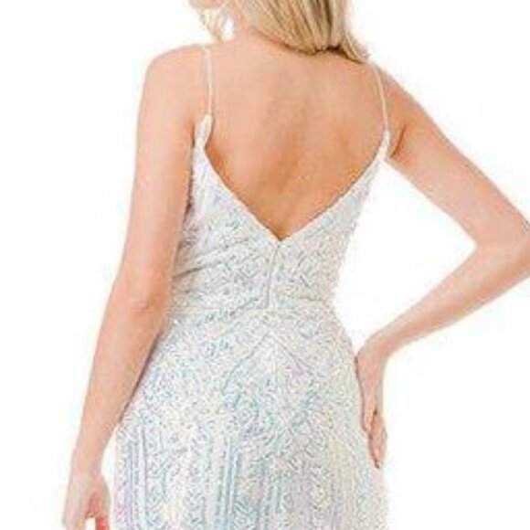 New Mermaid Prom Dress w/ V-neckline & Dazzling Sequins Embroidery TC L2816J - Picture 7 of 8